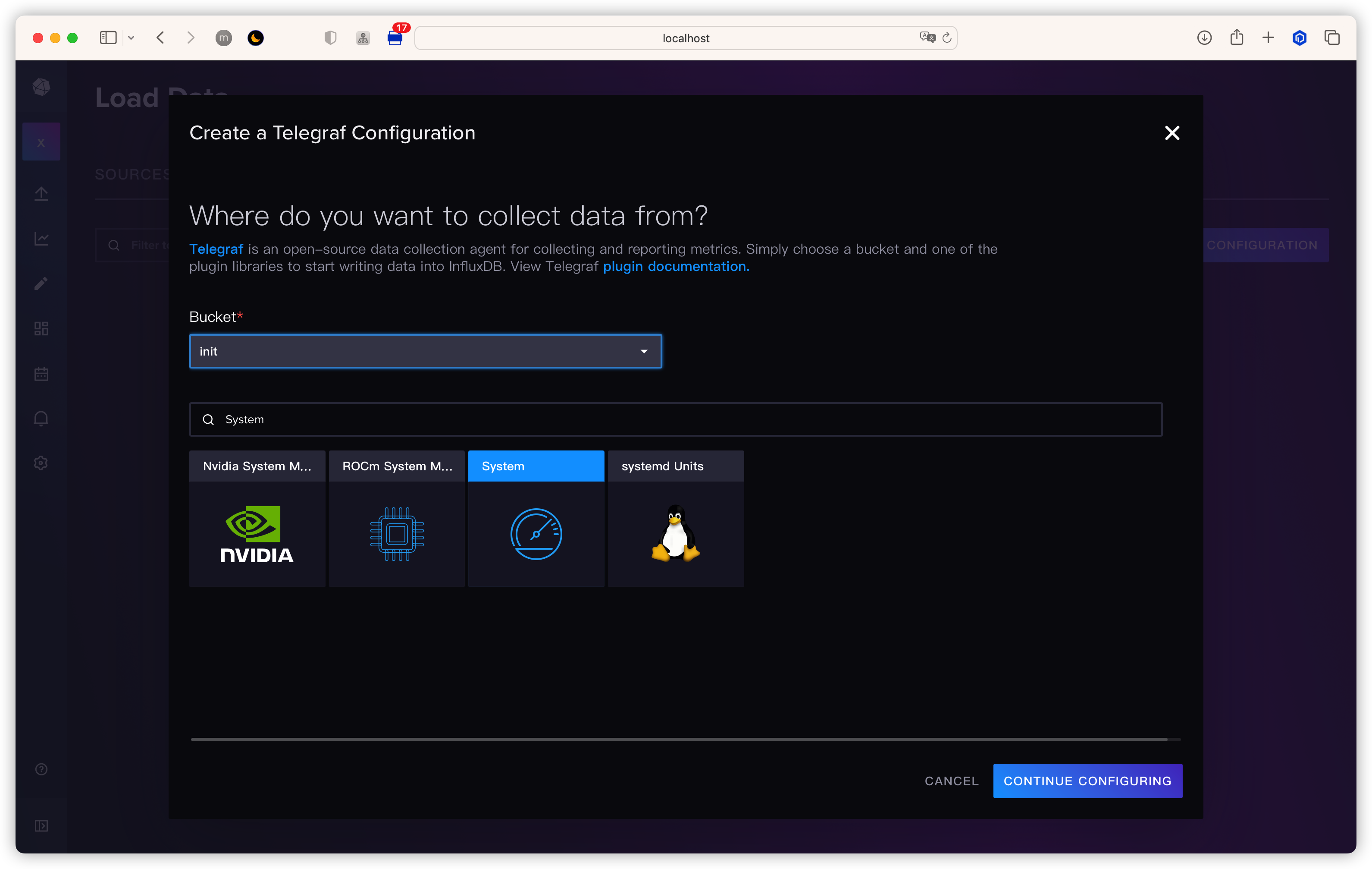 Select Configuration